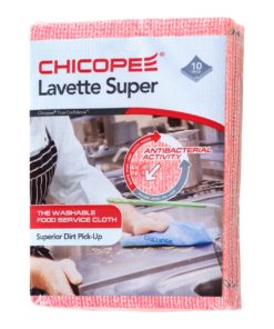 Chicopee Lavette Anti-Bacteriële Reinigingsdoek Super Rood 51x36 cm. 10 stuks