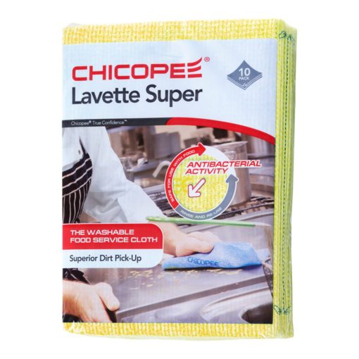 Chicopee Lavette Anti-Bacteriële Reinigingsdoek Super Geel 51x36 cm. 10 stuks